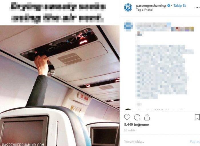 Uçakta yolcunun yaptığı rezalet sosyal medyayı salladı!