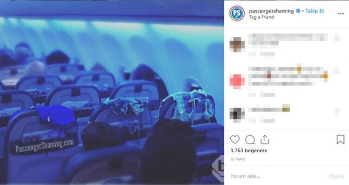 Uçakta yolcunun yaptığı rezalet sosyal medyayı salladı!