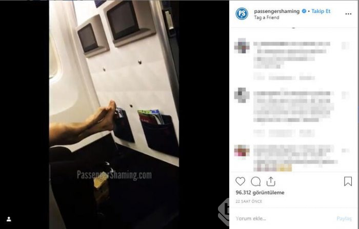 Uçakta yolcunun yaptığı rezalet sosyal medyayı salladı!