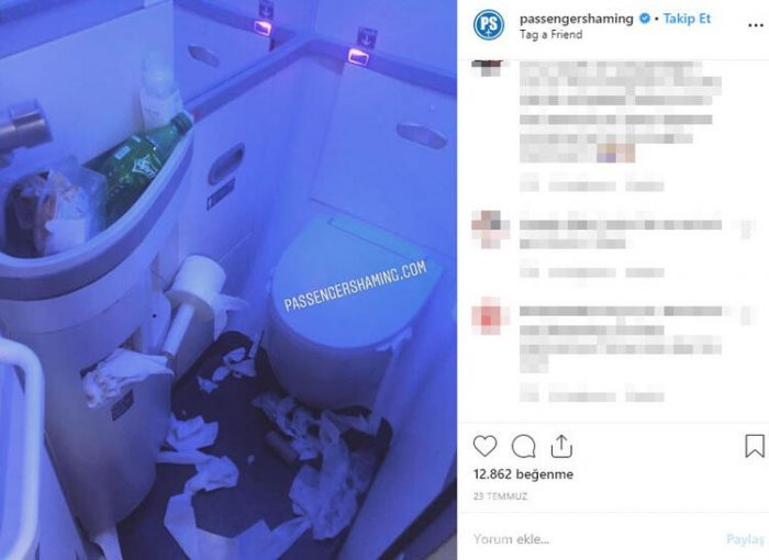 Uçakta yolcunun yaptığı rezalet sosyal medyayı salladı!