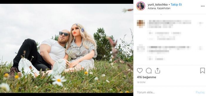 Şişme kadınla evleniyor!