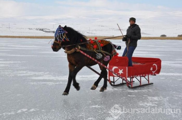 Çıldır Gölü'nde yerli turist heyecanı