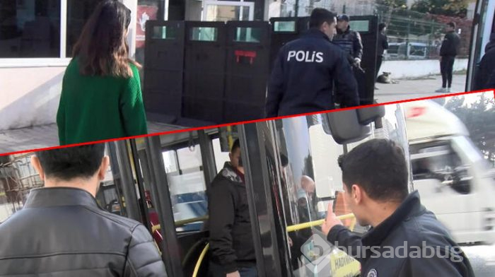 Otobüs bir anda karıştı!