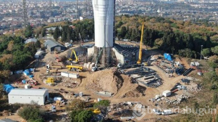 Çamlıca televizyon kulesinin işlemlerinde sona doğru