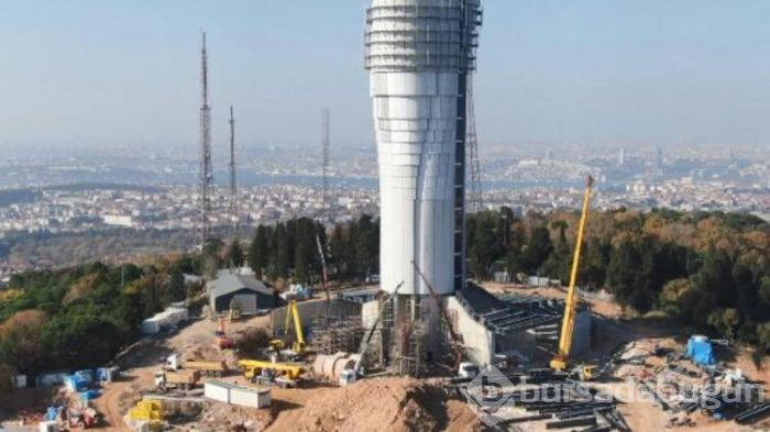 Çamlıca televizyon kulesinin işlemlerinde sona doğru