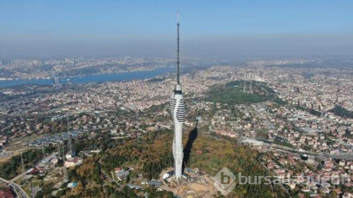 Çamlıca televizyon kulesinin işlemlerinde sona doğru