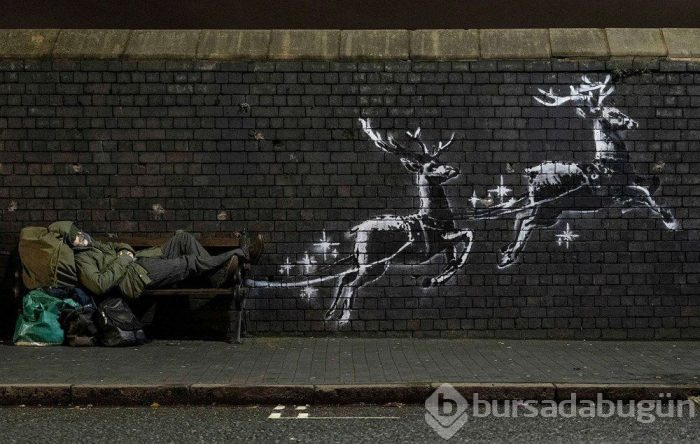 Banksy'nin son eseri saldırıya uğradı