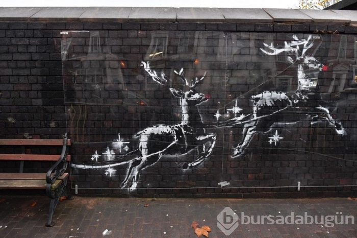 Banksy'nin son eseri saldırıya uğradı