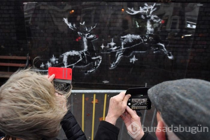 Banksy'nin son eseri saldırıya uğradı