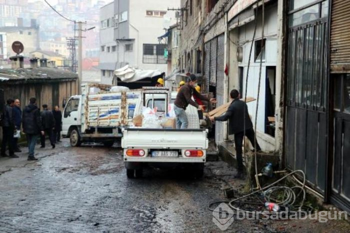 Yangın sonrası soğutma çalışması!