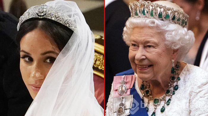 Meghan Markle gözlerini Kraliçe 2. Elizabeth'in tacına dikmiş!