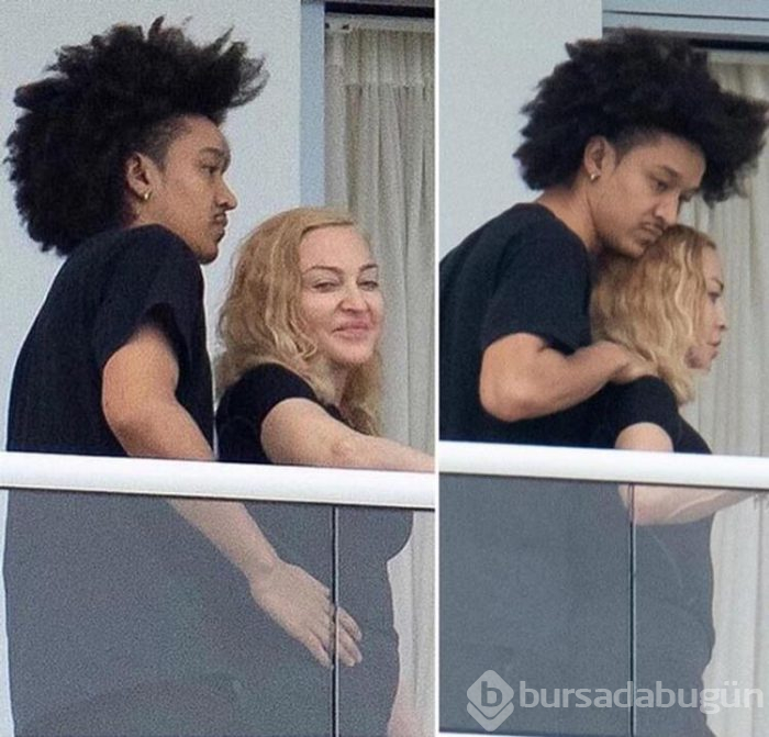 Madonna balkonda fena yakalandı