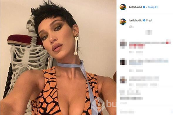 Bella Hadid'den cesur poz