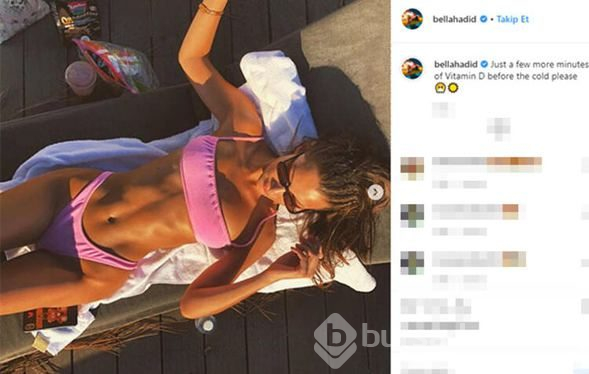Bella Hadid'den cesur poz