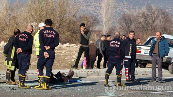 Isparta'da feci kaza!