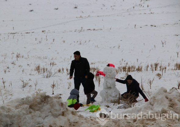 Hazarbaba da karla bulutların birlikteliği