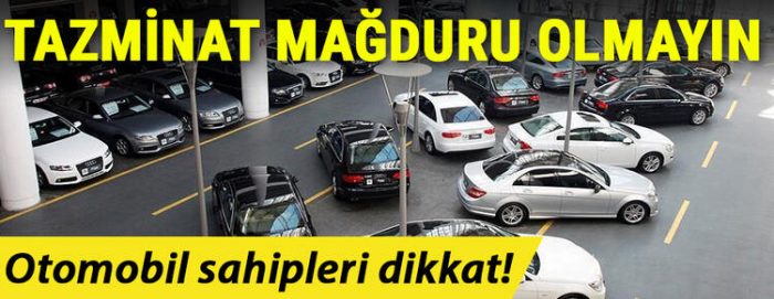 Kaza yapanlar dikkat!