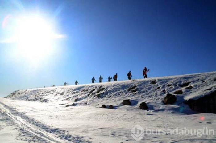 Bitlisli kayakçılar, Nemrut Dağı'nda hazırlanıyor