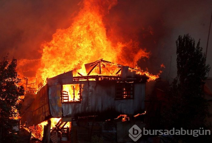 Şili'de orman yangını yerleşim yerlerine sıçradı