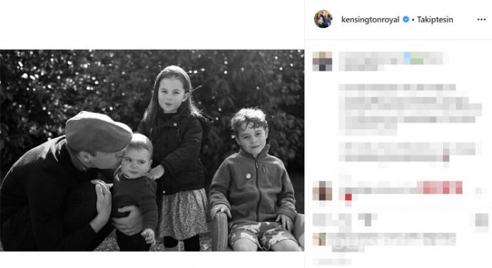 Annesiz aile pozu: Kate nerede?