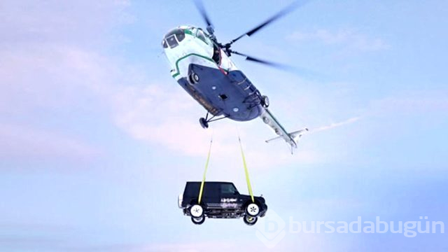 Cipini helikopterden aşağı attırdı