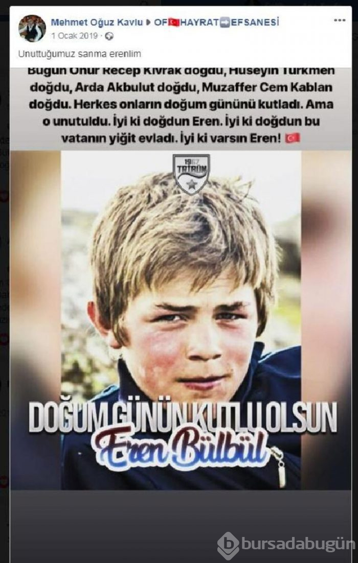 Şehit Eren Bülbül, unutulmadı! 