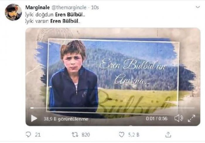 Şehit Eren Bülbül, unutulmadı! 