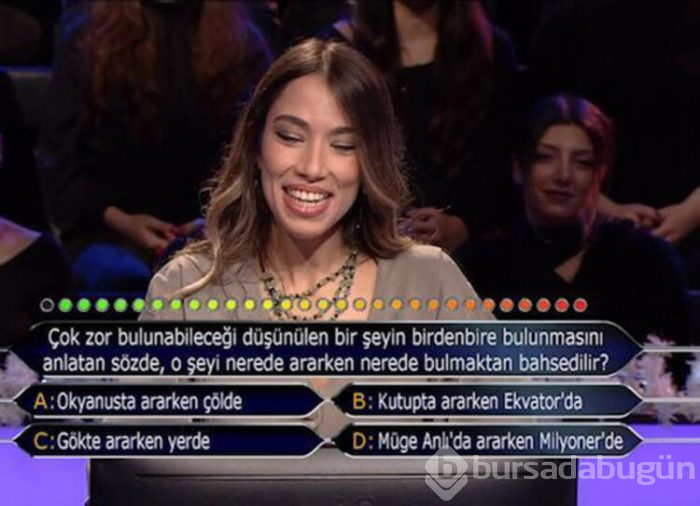 Kim Milyoner Olmak İster'de sorulan Müge Anlı sorusu!