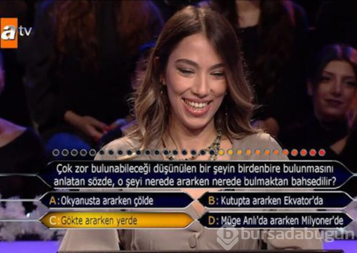 Kim Milyoner Olmak İster'de sorulan Müge Anlı sorusu!