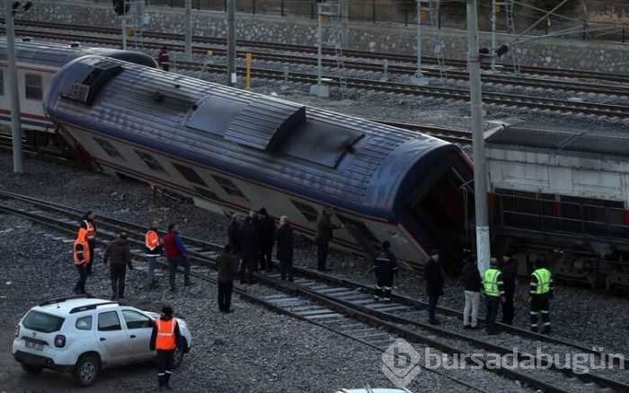 Ankara'da tren raydan çıktı!