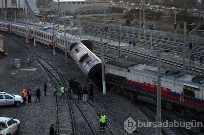 Ankara'da tren raydan çıktı!