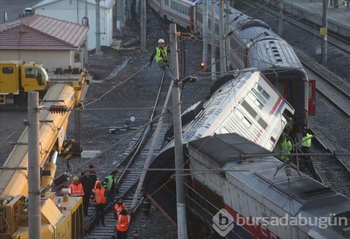 Ankara'da tren raydan çıktı!