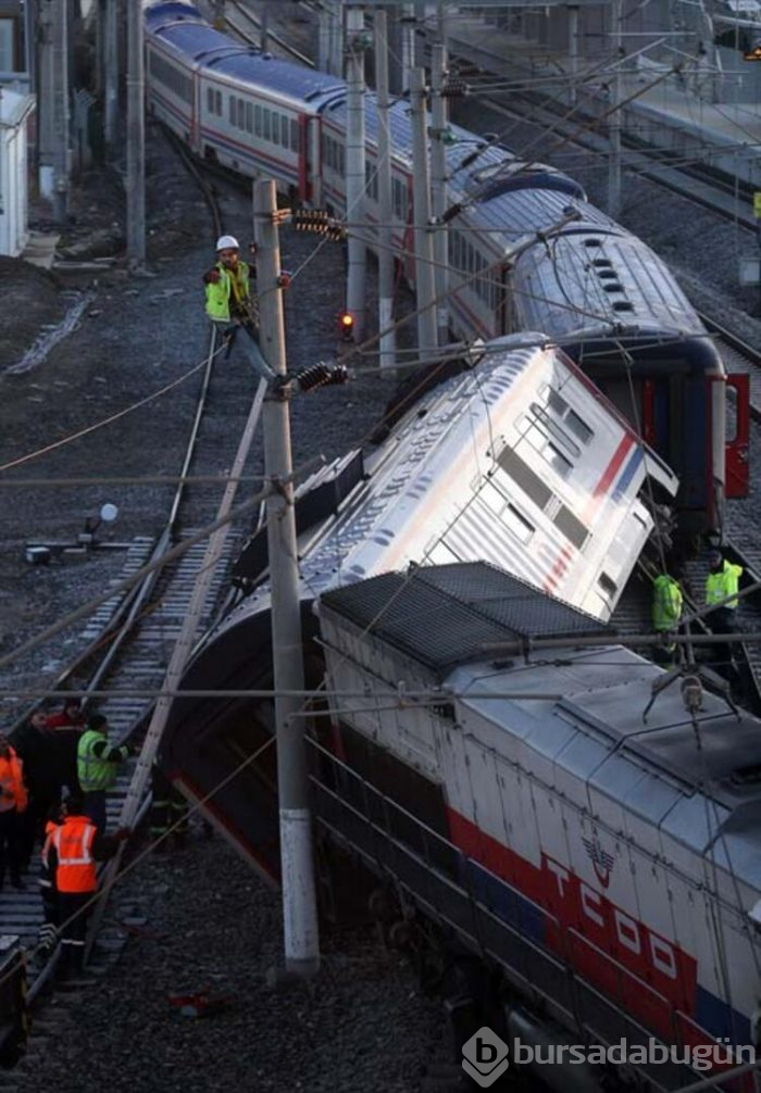 Ankara'da tren raydan çıktı!