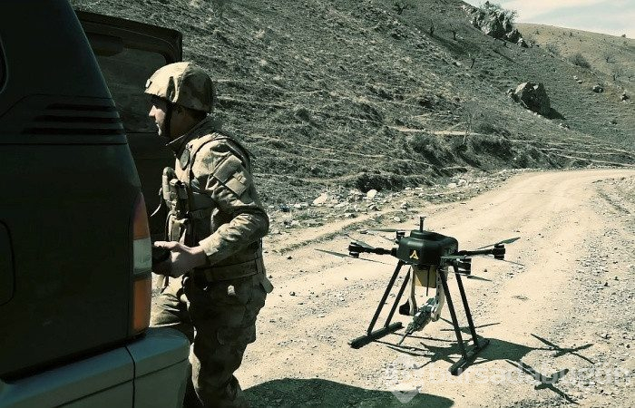 Silahlı drone ile konvoy!