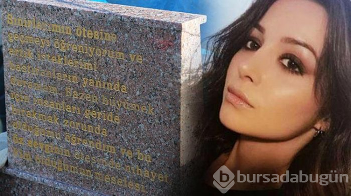 Mezar taşında dikkat çeken yazı