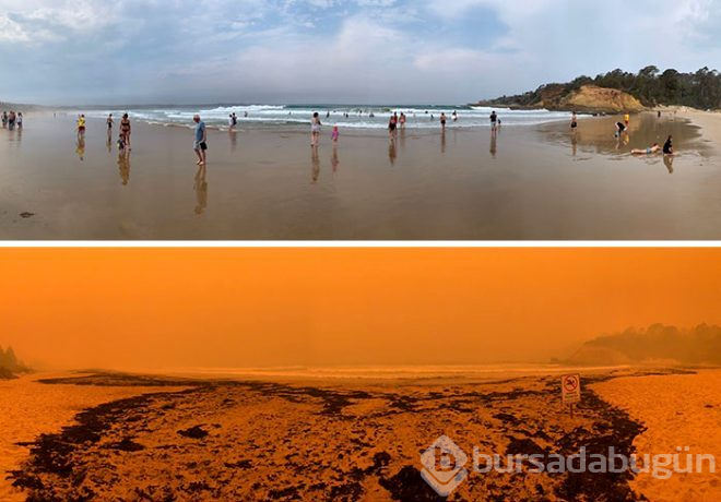 Fotoğraflarla Avustralya yangınların öncesi ve sonrası