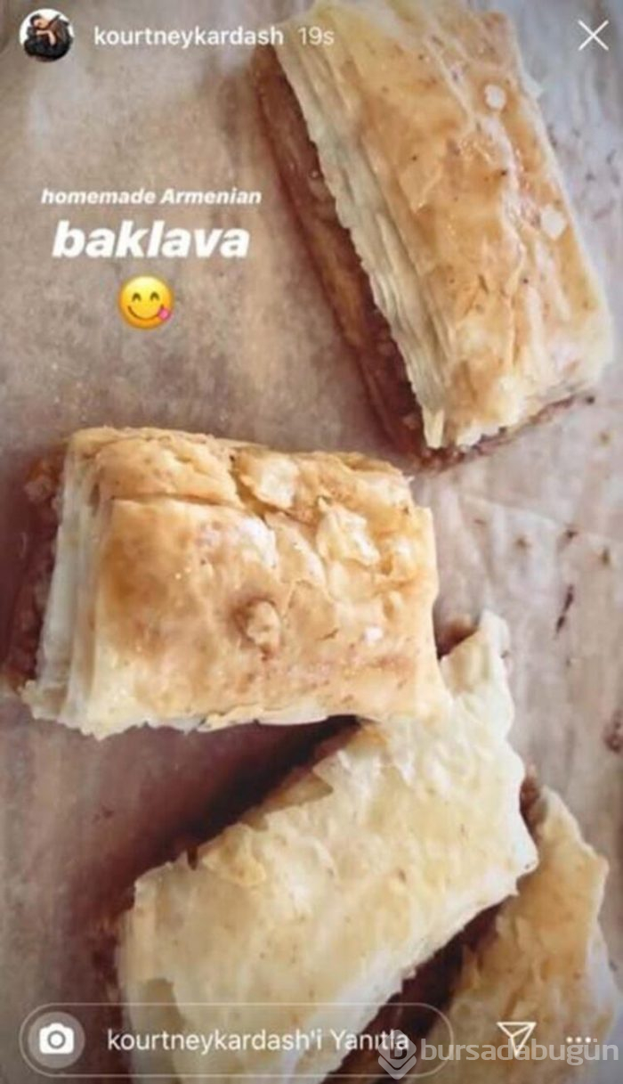 Kourtney Kardashian'ın 'Ermeni baklavası'