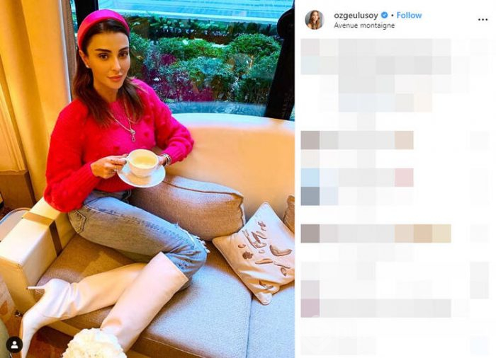 Özge Ulusoy'un ayakları olay oldu