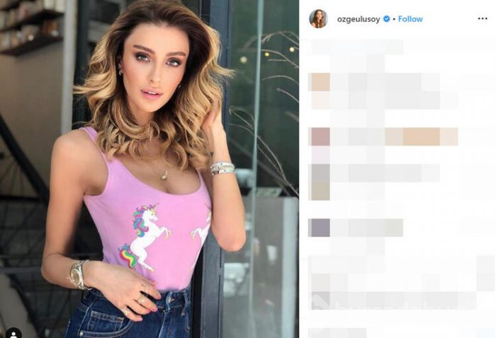 Özge Ulusoy'un ayakları olay oldu