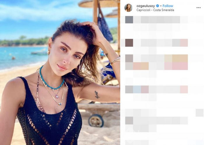 Özge Ulusoy'un ayakları olay oldu
