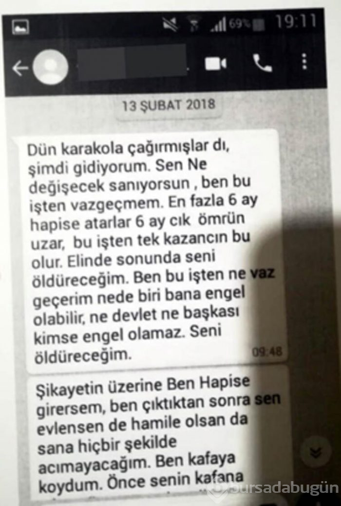 Telefona gelen mesajları gösterdi!