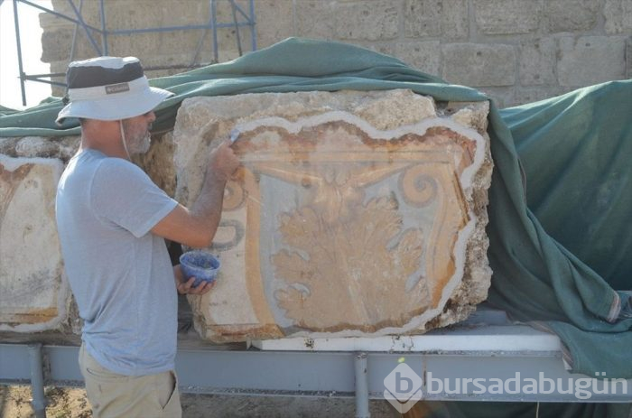 Denizli'de Roma İmparatoru Nero'nun heykeline ait mermer baş bulundu
