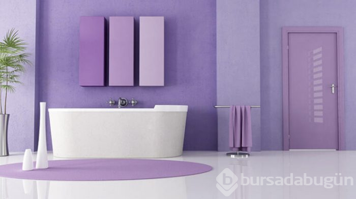 Banyo için cesaret verici renkler