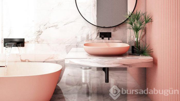 Banyo için cesaret verici renkler