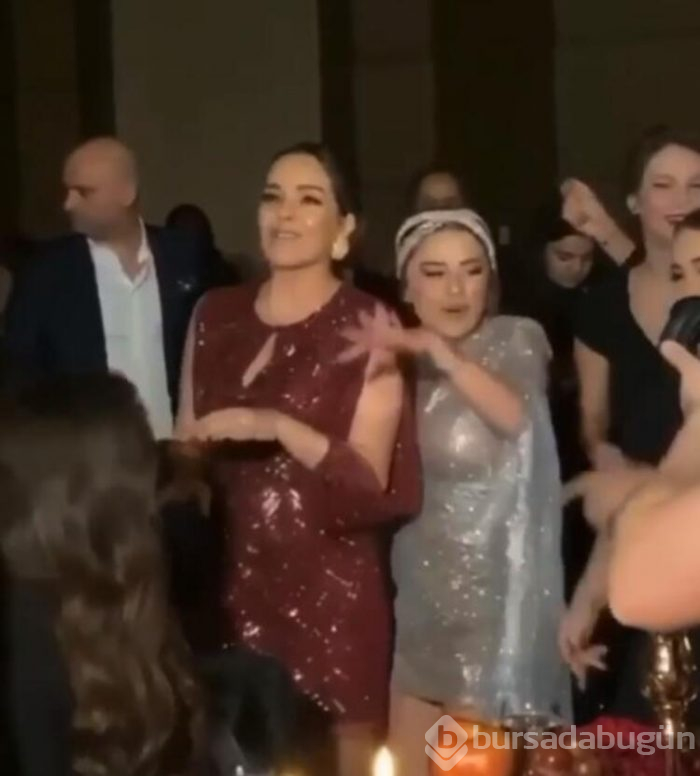 Merve Özbey'in kına gecesine ünlü akını
