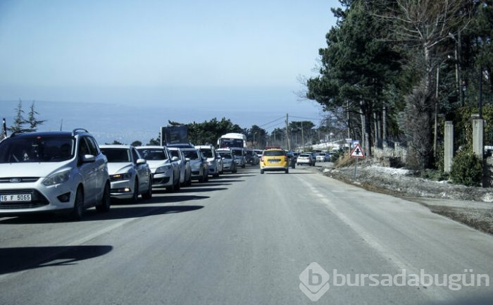 Uludağ'a tatilin son günü akın ettiler!