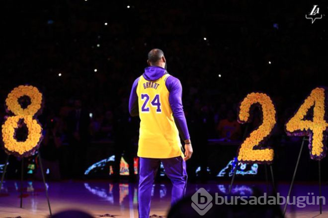 Kobe Bryant'a Lakers maçında tüyleri diken diken eden veda!