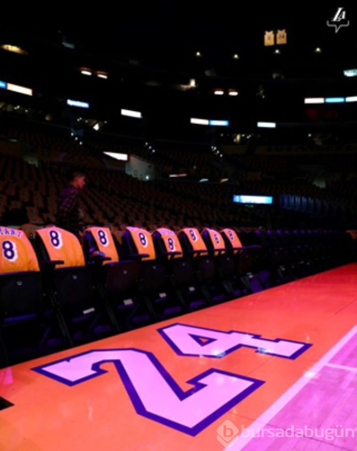 Kobe Bryant'a Lakers maçında tüyleri diken diken eden veda!