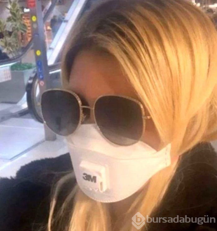 Wanda Nara koronavirüse karşı maske takarak önlem aldı