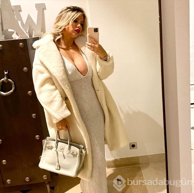 Wanda Nara koronavirüse karşı maske takarak önlem aldı